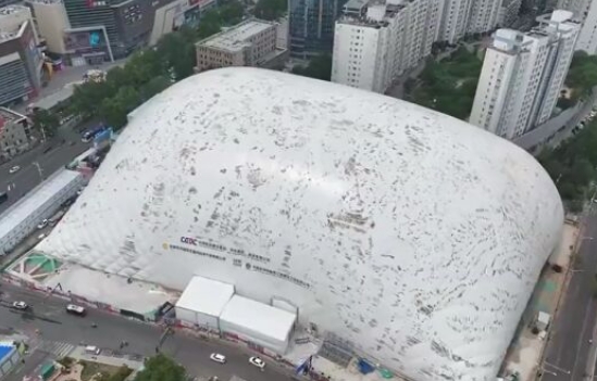 基坑气膜——可拆卸循环用，降本又安全